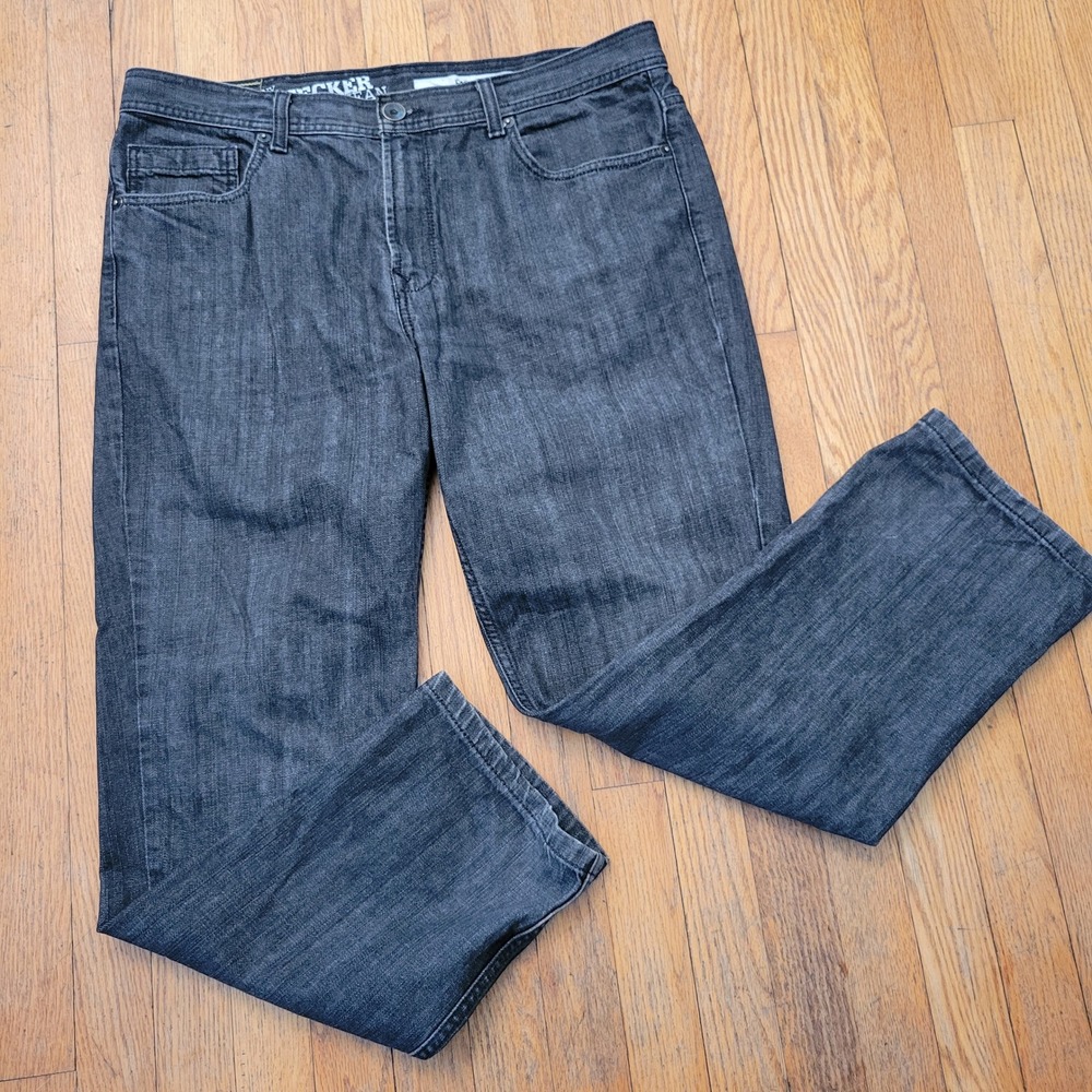 DKNY Bleecker Jeans Dark Wash Straight Leg Denim Pants 38x30 Work‎ Streetwear
